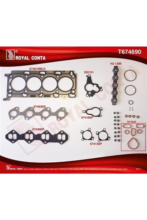 OTO CONTA Master 3 2.3 Dci Üst Motor Conta Takım 7701479334