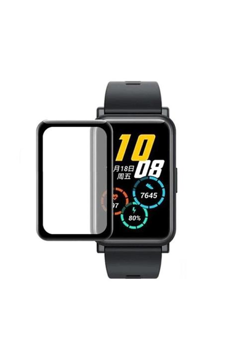 Huawei Watch Fit Uyumlu Çizilme Ve Kırılmalara Karşı Dayanıklı 3d Tam Kaplayan Kavisli Ekran Koruyucu