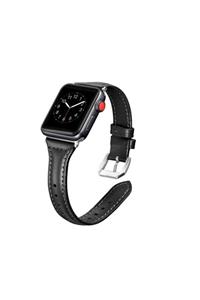 noktaks Apple Watch Uyumlu  44mm Krd-28 Deri Kordon