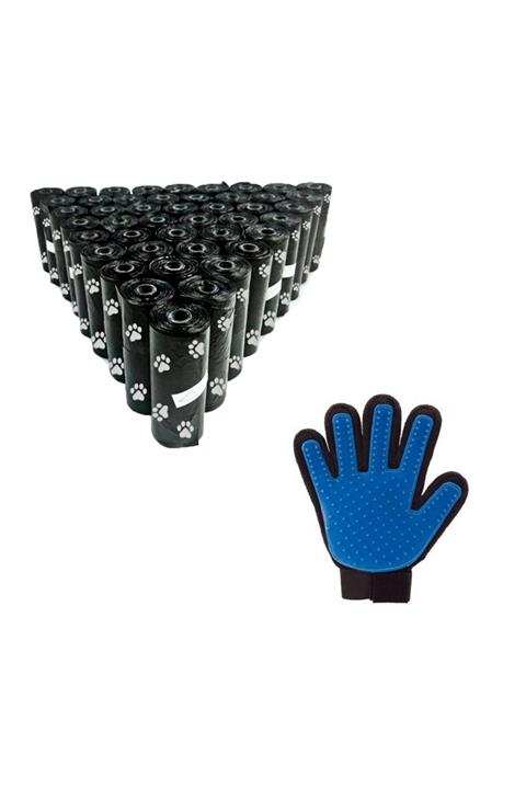 Kyrotech Köpek Kaka Poşeti 12'li Eko Set (180 Adet) Ve Köpek Kedi Tüy Toplama Eldiveni