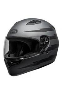 Bell Qualifıer Z-ray Matte Gray\\black Kapalı Kask **2021 Model** (şeffaf Vizör)