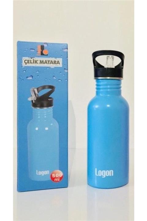 Logon L173 Mavi - 500 ml Pipetli Çelik Matara