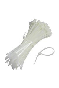 AKSUFEZ Plastik Beyaz Cırt Kelepçe 4.8 X 250 mm 100 Lü Tnr-0309
