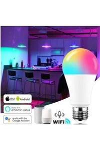 10EN Akıllı Smart Wıfı Rgb Led Ampul 9 Watt E27 Duy 16m Renk