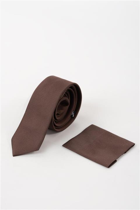 AKÇAYLAR Apartro Dokulu Ince Düz Erkek Kravat