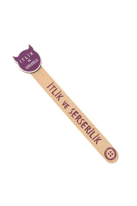 Attach Itlik Ve Serserilik Tasarım Ahşap Kitap Ayracı
