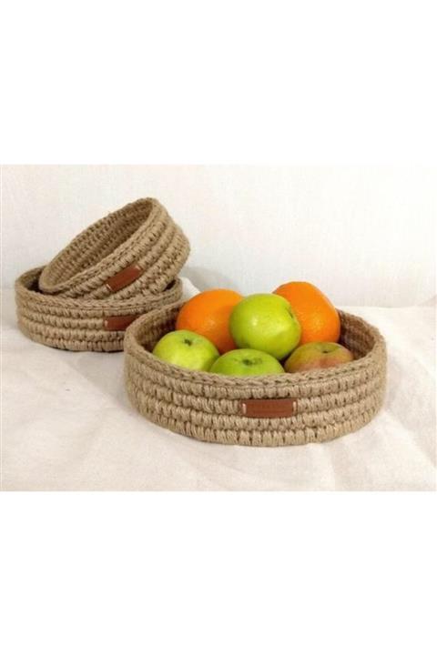 HandmadeSNM El Yapımı Jüt Sepet