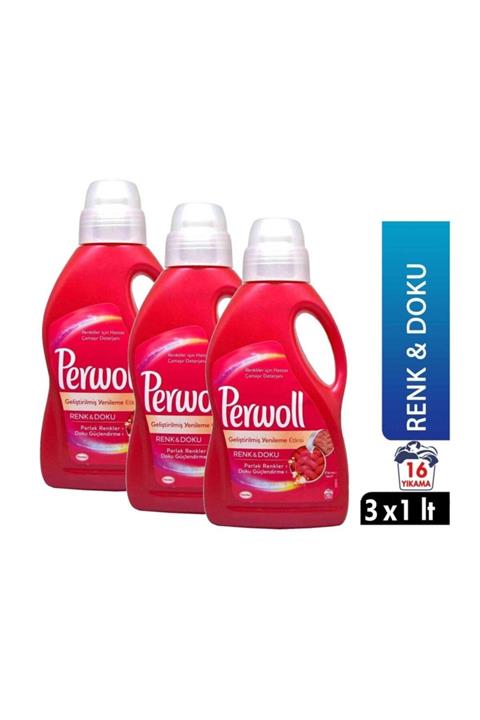 Perwoll Yenileme Ve Onarım Renkliler Için 3 X 1 Lt