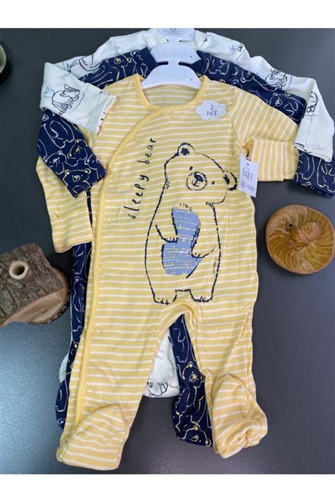 George Çocuk %100 Pamuk 3'lü Uyku Tulumu Seti