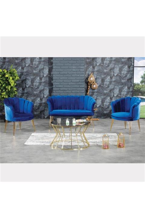 BELİNDA HOME Belinda Papatya Çay Seti Koltuk Takımı 2 1 1