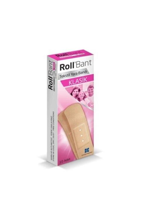Roll Klasık 10'lu Ekonomik Tekstil Yara Bandı 1 Paket