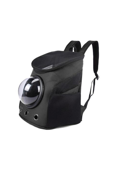 My Cat Fanuslu Kedi Köpek Taşıma Çantası Siyah 45 cm