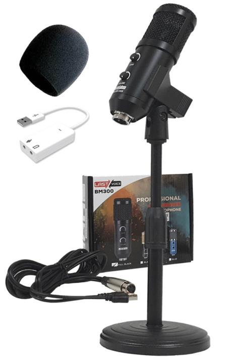Lastvoice Bm300 Sta Usb Tak Çalıştır Stüdyo Mikrofonu (Standlı)