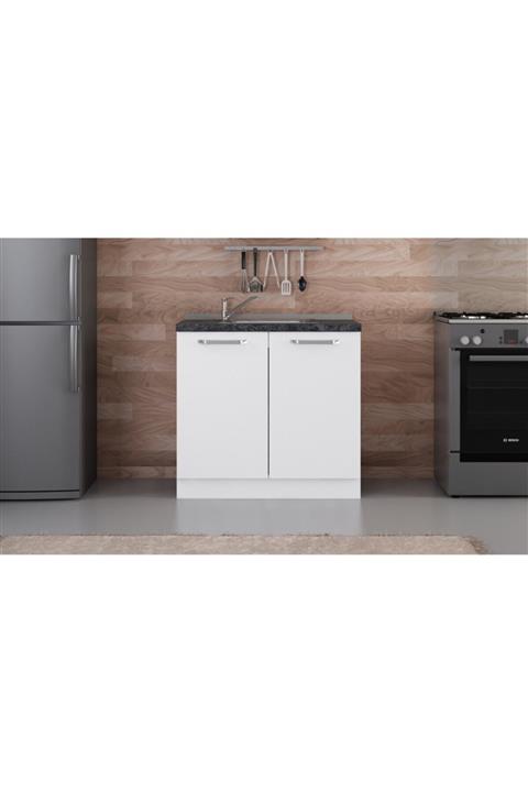 Minar 90 Cm Mutfak Dolabı Beyaz 90-b1-alt Modül