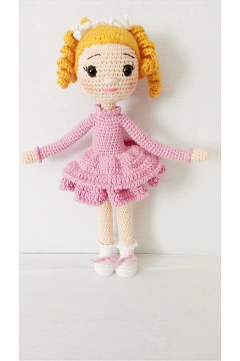 TOYSCİTY Pembe Tanyel Bebek Organik Oyuncak