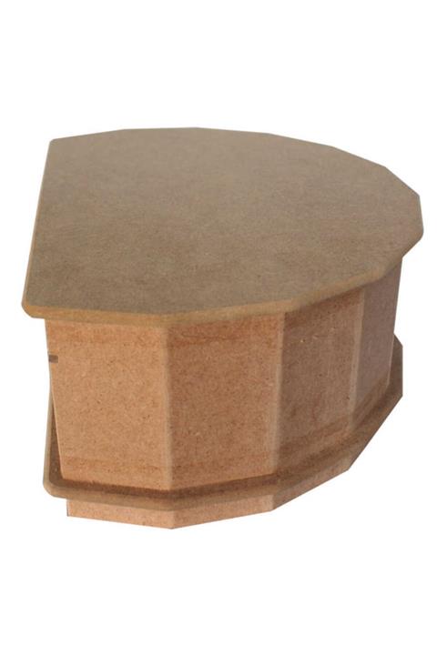 mesart Ham Ahşap Mdf Boyanabilir Ahşap D Kutu Ku70