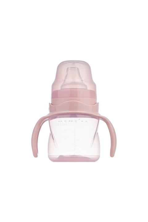 Mamajoo Kulplu Akıtmaz Eğitici Bardak Powder Pink 160 ml Antikolik Bardak Ucu