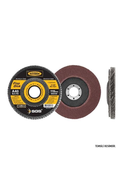 SGS Öztürk Sgs Flap Disk 115mm - P60 Kum