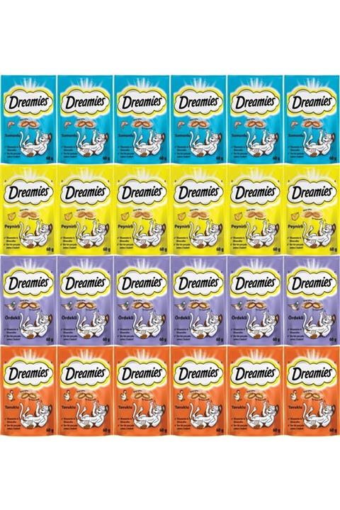 Dreamies Kedi Ödül Maması Karışık 60 gr X 24 Adet