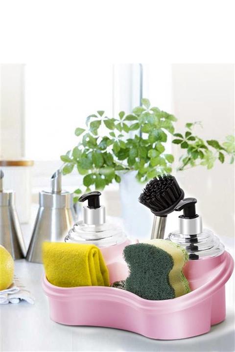 Hayveys Sıvı Sabunluklu Evye Yanı Düzenleyici Organizer