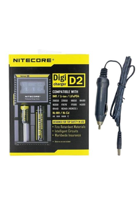 Nitecore D2 Şarj Aleti Ve Araç Şarj Seti