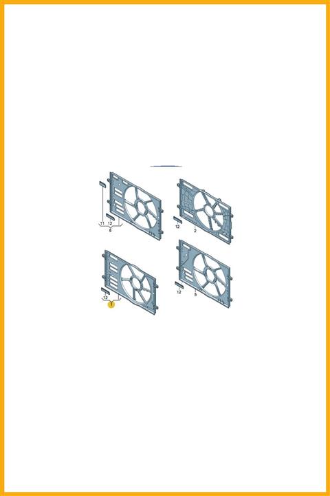 AAVDAN Fan Davlumbazı Golf Vıı 13  Passat 15  A3 13 16 Leon 13  Octavıa 13  Superb 15  Yetı 14 