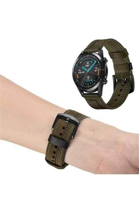 noktaks  Galaxy Watch Uyumlu 42mm (20mm) Krd-19 Deri Kordon