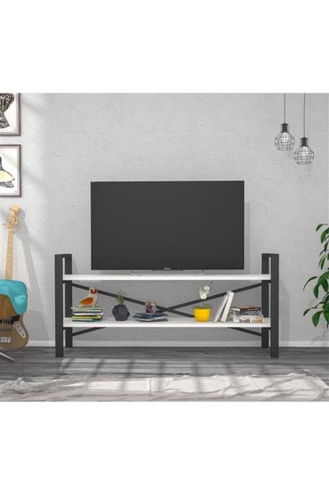 Haus Modüler Artemis Beyaz Televizyon Sehpa-Ünitesi