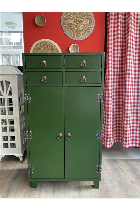 Turuncu Atölye Home And Accessory Design 4 Çekmeceli Dolgu Kapak Dolap