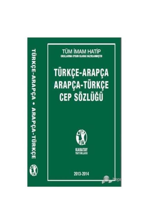 easyso Karatay Türkçe Arapça Arapça Türkçe Cep Sözlüğü