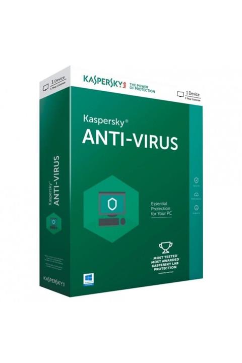 KASPERSKY Antıvırus Kutu 2 Kullanıcı 1 Yıl