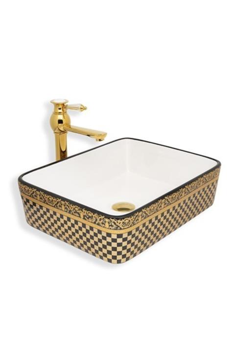 LENA E-7016 Tezgah Üstü Porselen Lavabo