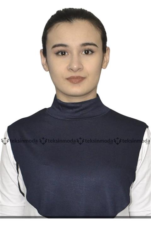 GüL By Akkuzu Kadın Penye Lacivert Boğazlı Boyunluk