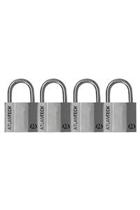 Atlantech 2062 Anahtarlı Asma Kilit 25mm 4lü Set Paslanmaz