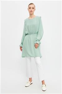 Trendyol Modest Mint Bisiklet Yaka Tesettür Tunik TCTSS21TN0096