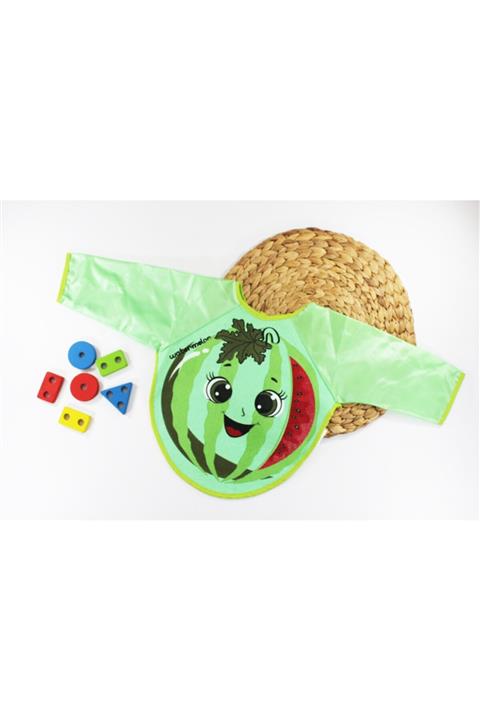Nihal Süeda Karpuz Desenli Giyilebilir Bebek Önlüğü