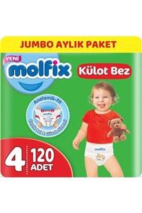 Molfix Külot Bebek Bezi Beden:4 (9-14kg) Maxi 120 Adet Jumbo Aylık Pk