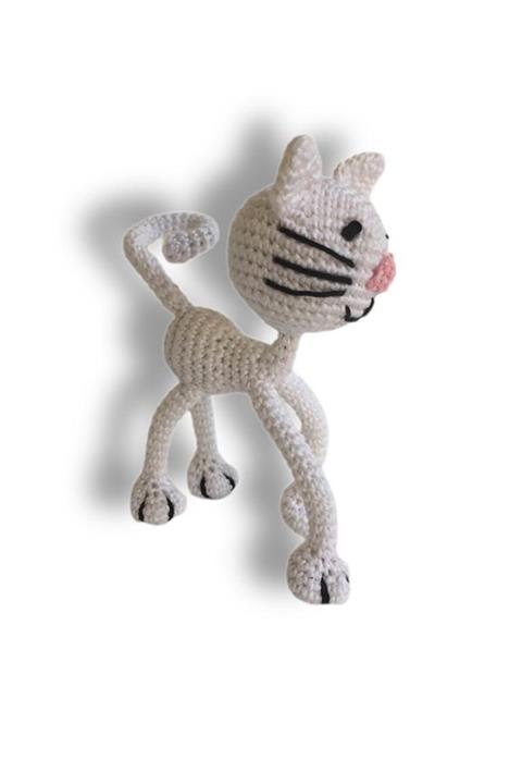 İlmek Bebek Amigurumi El Örgüsü Oyuncak Kedi Safiye