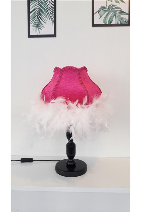 Neşeli Abajurum Ipek Kadife Tüylü Abajur