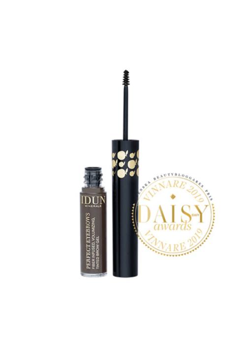 IDUN MINERALS Stockholm Perfect Eyebrows Tinted Gel Mascara Dark  Koyu Kahverengi - %100 Vegan - 5,5ml