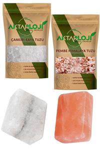 aktarloji 2 kg Iri Çankırı Kaya Tuzu + 2 kg Iri Himalaya Tuzu + Kaya Tuzu Sabunu + Himalaya Sabunu