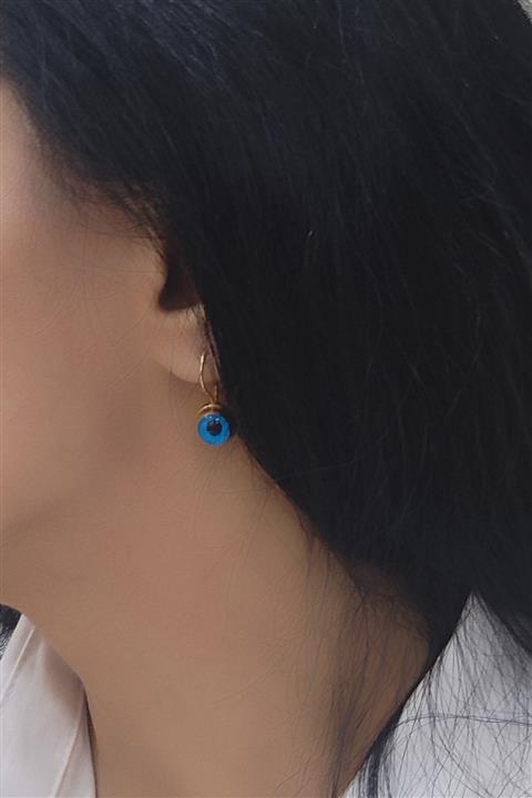 AY GOLD MÜCEVHERAT 14 Ayar Nazar Boncuklu Küpe