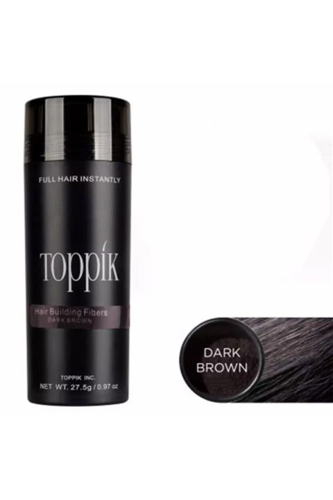 trend toppik Topik Koyu Kahve Renk Dark Brown Renk Dolgunlaştırıcı Saç Fiberi Saç Tozu Toppik 27.5 gr