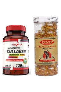 Nevfix Collagen Kolajen 120 Tablet Omega 3 6 9 Blık Yağı 200 Capsül