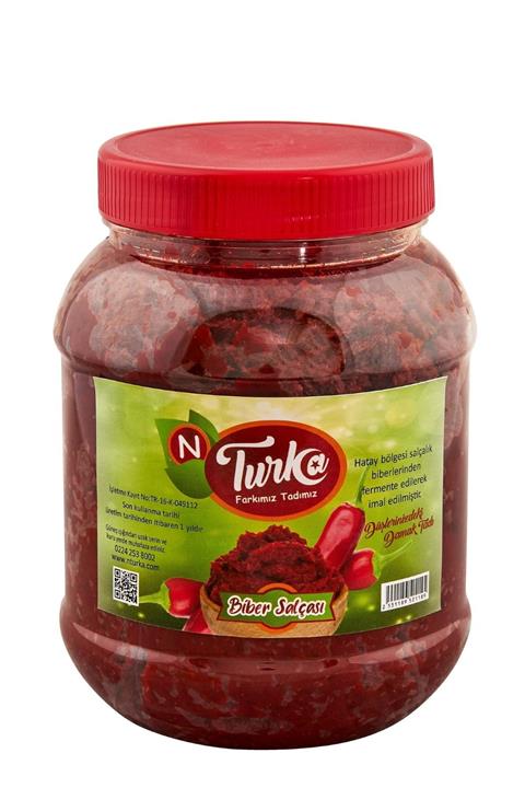 N TURKA Yöresel Hatay Biber Salçası Acı (CAM PET) 1000g