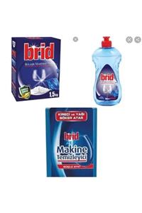 Brid Bulaşık Makinesi Tuzu + Parlatıcı + Temizleyici