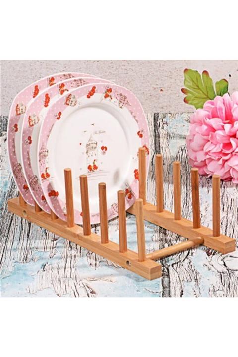 MİEN 6 Bölmeli Lux Bambu Tabaklık Organizer 8681144704034