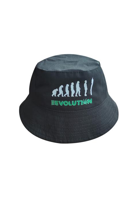 Kozmik Tapestry Unisex Siyah The Evolution Bucket Şapka