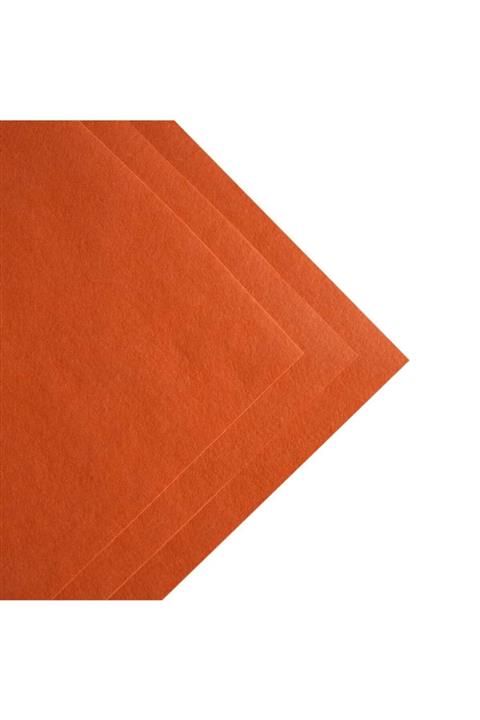 toptankece Turuncu Renkli Ince Keçe 25x25 cm