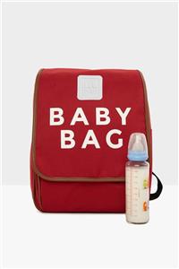 Bagmori Bordo Baby Bag Baskılı Kapaklı Sırt Çantası M000004709